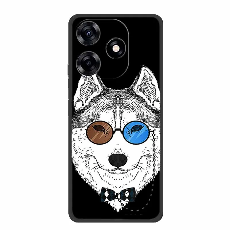Premium Black Silicone Soft Phone Case - 6.6 Protective Back Cover Shell