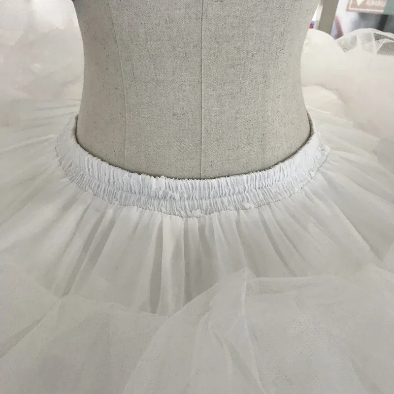 Wedding Underskirt Wedding Petticoat Petticoat Underskirt Petticoat Skirt White Tulle 7 Hoops 3 Layers Petticoats For Wedding Dress Plus Size Fluffy Ball Gown Underskirt Crinoline Pettycoat Hoop Skirt