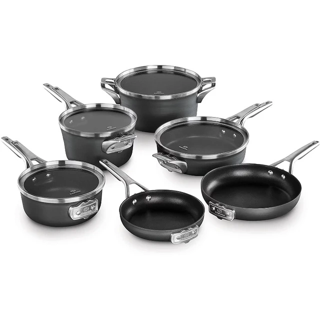 Calphalon Premier Hard-Anodized Nonstick Frying Pan Set, 8-Inch and 10-Inch  Frying Pans