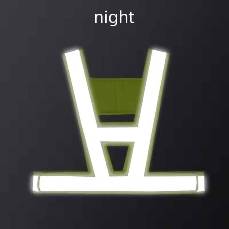 반사 안전 조끼 높은 가시성 반사 스트랩 보안 교통 경고 조끼 야간 작업 달리기 사이클링 조끼 재킷