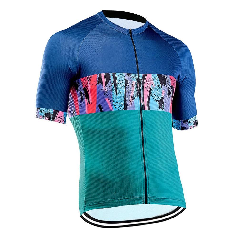 Cycling Jersey Men Mountain Bike Jersey MTB Bicycle Shirts Short Sleeve Road Tops  Quick Dry 3