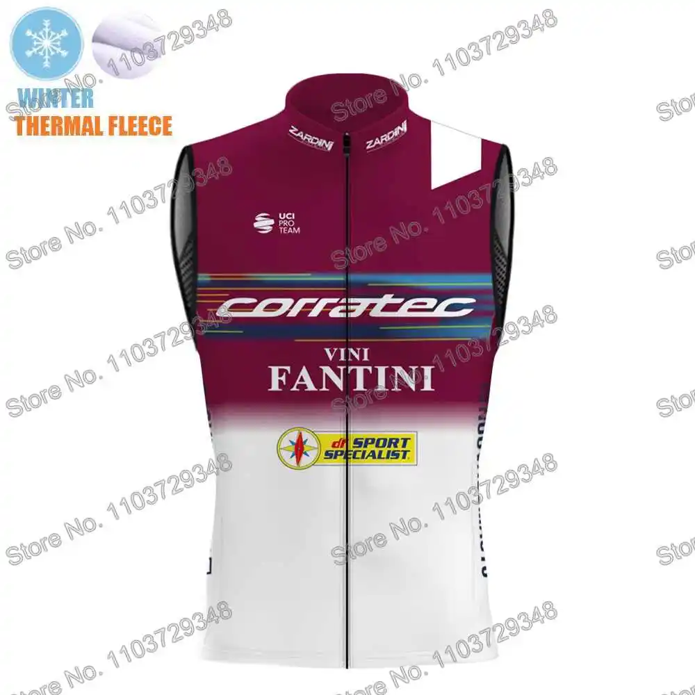 Cycling Vest Windbreaker Pro Race Men Wind Vest Summer Road Bike Jersey Sleeveless MTB Jacket Team Corratec Vini Fantini