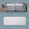 New Folding Mommy Bag Lightweight Portable Folding Crib Bed Large-capacity Baby Backpack Female Mommy Outting Bag Bolsa 5