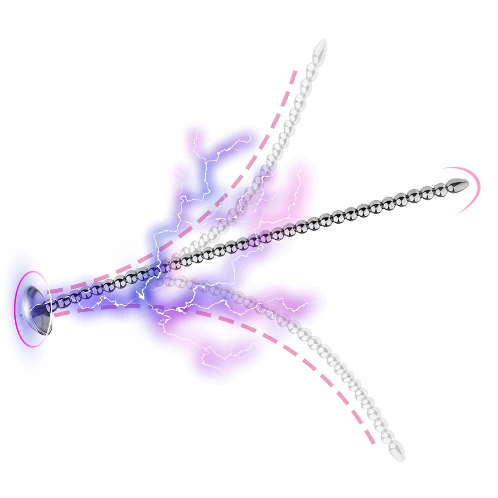 Penis Sex Toys Stainless Steel Urethral Toy For Men Dilator Sounds Penis Plug Beads Glans Cap Stim Penis Insert Prostate Electric Shock