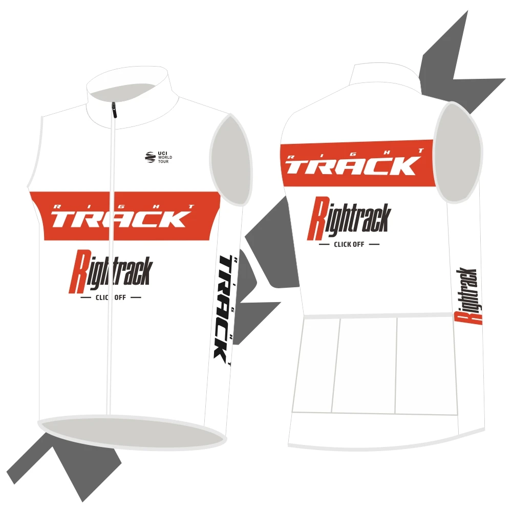 Pro team Righttrack Cycling Vest Fluorescent Yellow windproof garment Waterproof Sleeveless Road Bike Trekking 2022 Apparel | Спорт и