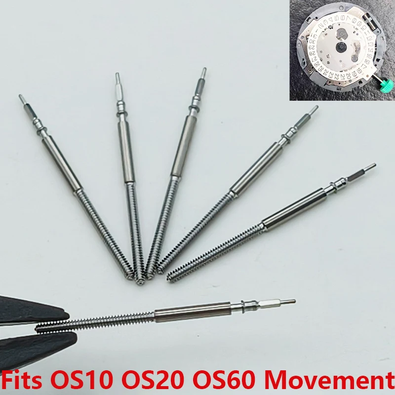 Quartz Movement Watch Crown Stem Parts - 2/4 PCS Set
