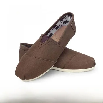 Tom Thomas Casual Canvas Slip-On Shoes Happy Mary Linen Sole Low Cut Single Shoes round Toe Unisex Breathable Wear Resistant 1