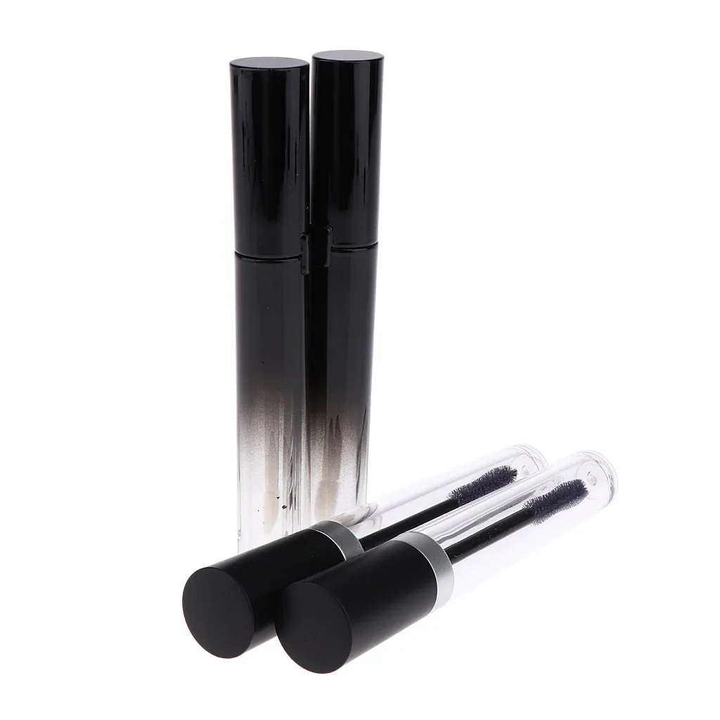 브러시가 포함된 투명한 8ml 빈 튜브 용기, 그라데이션 액체 저장 병