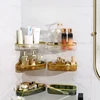 Acrylic Bathroom Shelves Transparent Shower Storage Holder Organizer No Drilling Wall Mounted Floating Bathroom Shampoo Shelf 1