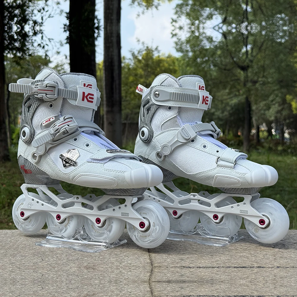 Inline Skates Carbon Fiber Original KE CFRP Professional Slalom Skate JUF Child Adult Roller Skating Shoes Sliding Patines
