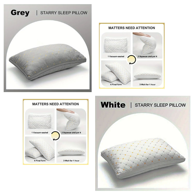 2025.pc Hotel's Same Feather Cotton Pillow Core Three-dimensional Neck Pillow For Sleeping Bedroom Dormitory Hotel Applicable