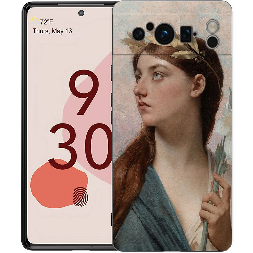 Renaissance Art Painting Black Phone Case - Soft Shell Cover