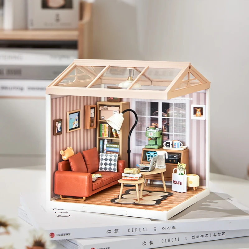 Rolife DIY Miniature House Kit with Furnitures Tiny House Making Kit,1:24  Scale Store Kit,for Gifts Home Decor 