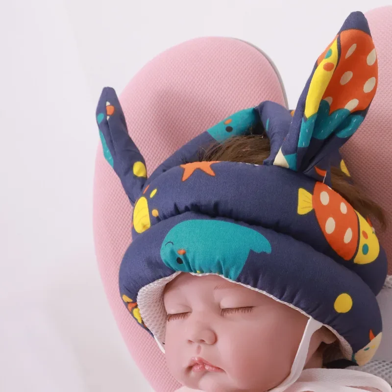 Kids Safety Helmet Baby Safety Helmet Head Protection Hat Toddler Anti-fall Pad Children Learn To Walk Crash Cap Adjustable Protective Headgear