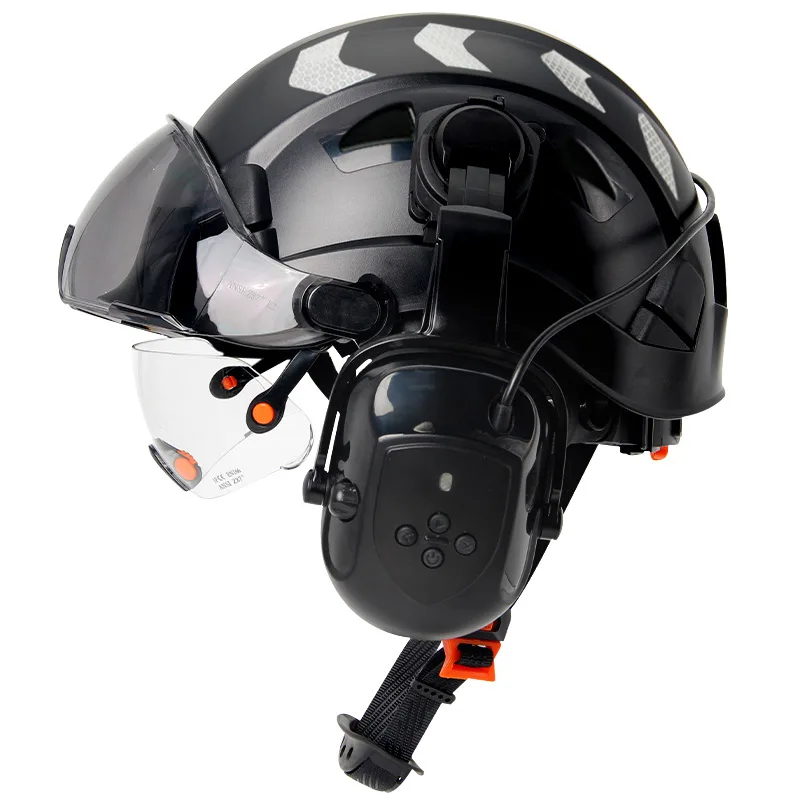 CR08 A with earmuffs