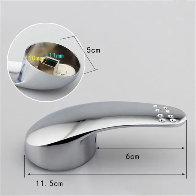 มือจับก๊อกน้ำ อ่างล้างหน้า ฝักบัว สวิตช์ควบคุมน้ำร้อนน้ำเย็น ขนาด 40 มม. อะไหล่ซ่อมก๊อกน้ำสำหรับอ่างอาบน้ำและฝักบัว 5