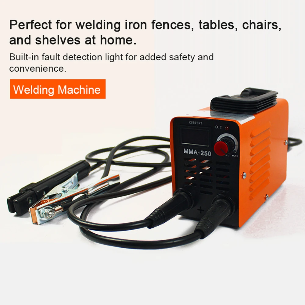 MMA-250 Welding Machine Inverter Arc Electric Welding Machine Current Adjustable Equipment With Overcurrent Protections