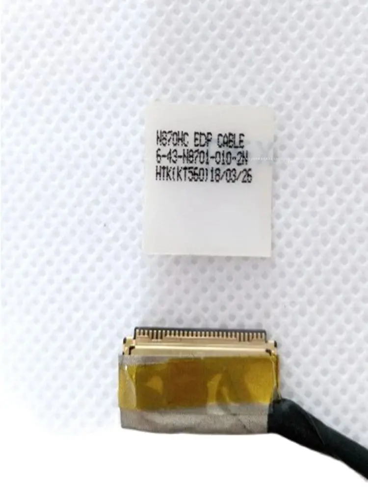 LCD Display Ribbon Cable For Clevo N870HC N8701 6-43-N8701-010-2N 30pin Laptop Screen Cable laptop display cable