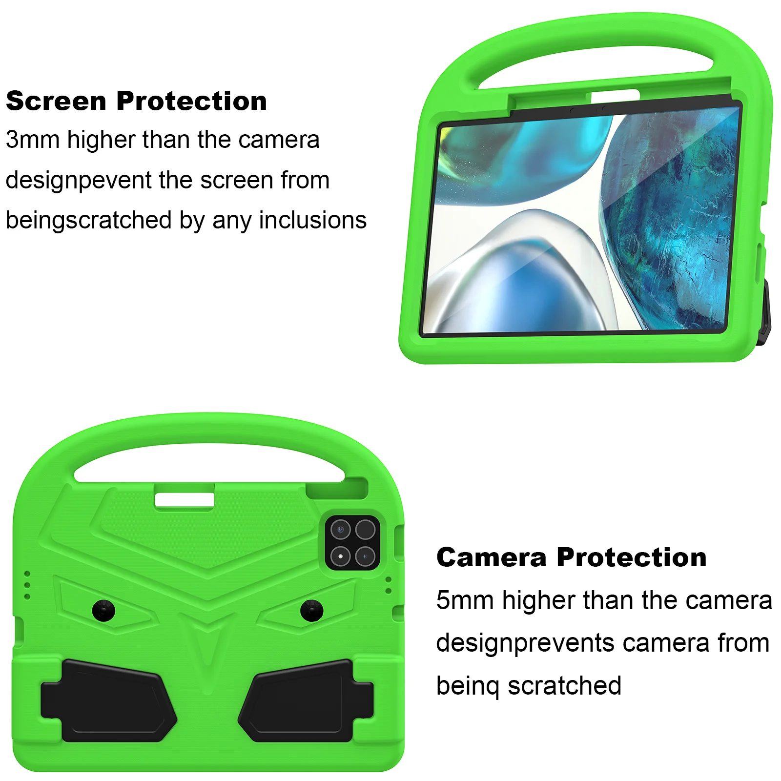 Cute Cartoon Sparrows Kids Soft EVA Tablet Stand Case