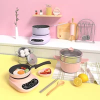 Funny Simulation Kitchen Toys Real Cooking Small Kitchen Utensils Kids Cooking Interest Development Educational Play House Toys 1