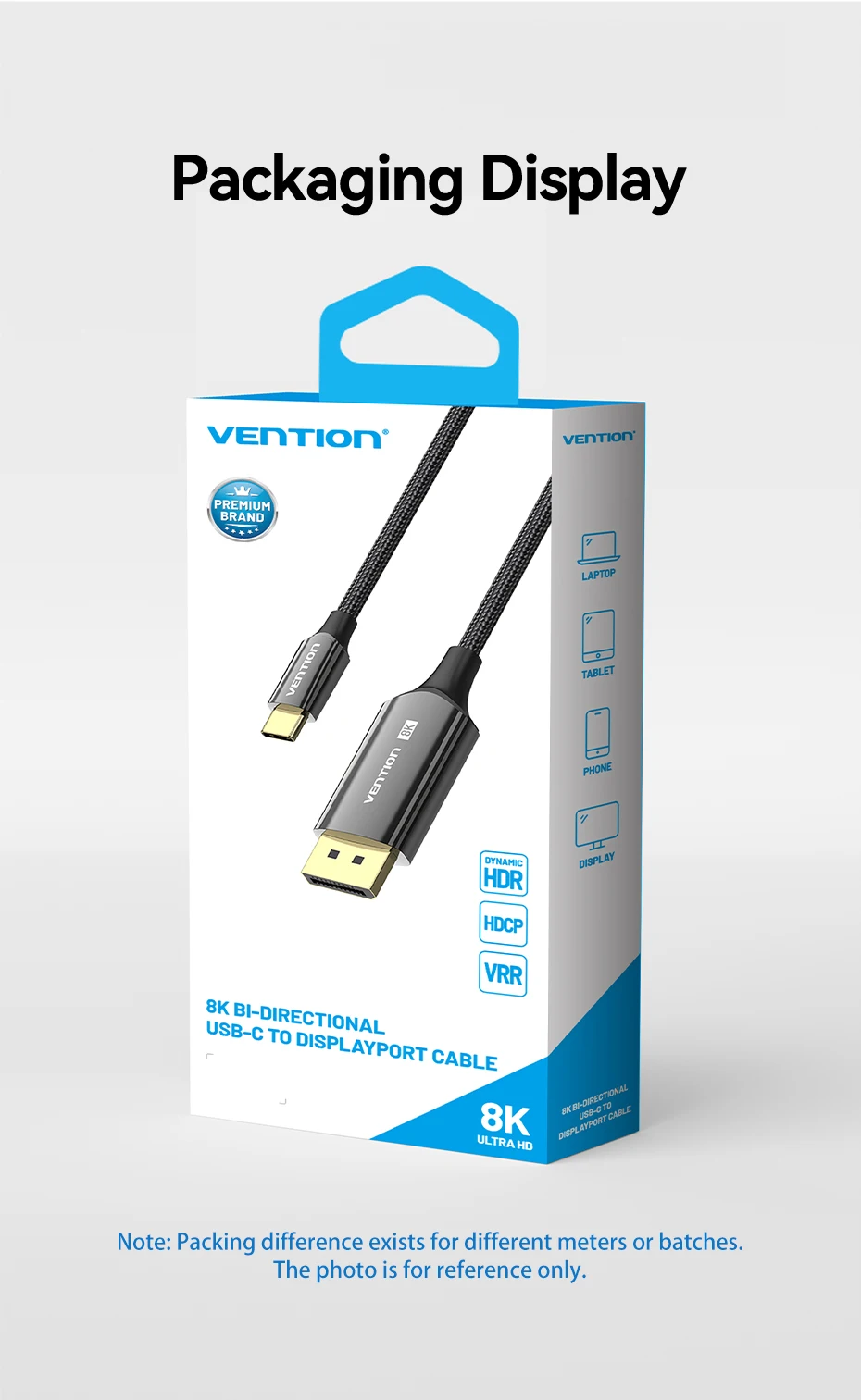 Type C to 8K Displayport 1.4 32.4Gbps for iPhone15 Macbook Pro iPad Compatible T