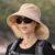Women Wide Large Brim Sun Hat Bucket Hat Summer Outdoor Fishing Hiking UV Anti Neck Protection Shawl Visor Cap Ladies Hat Bonnet 9