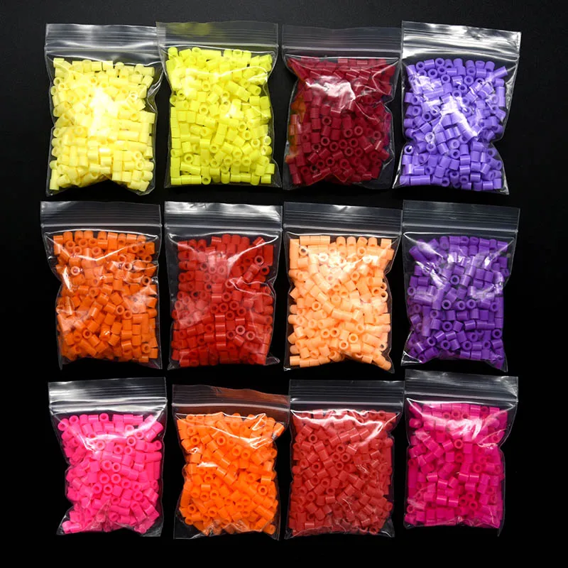 500pcs 5mm 퓨즈 비즈 쥬얼리 만들기 용품 멜팅 비즈 픽셀 퍼즐 비즈 크리 에이 티브 공예 크리스마스 시리즈 장식
