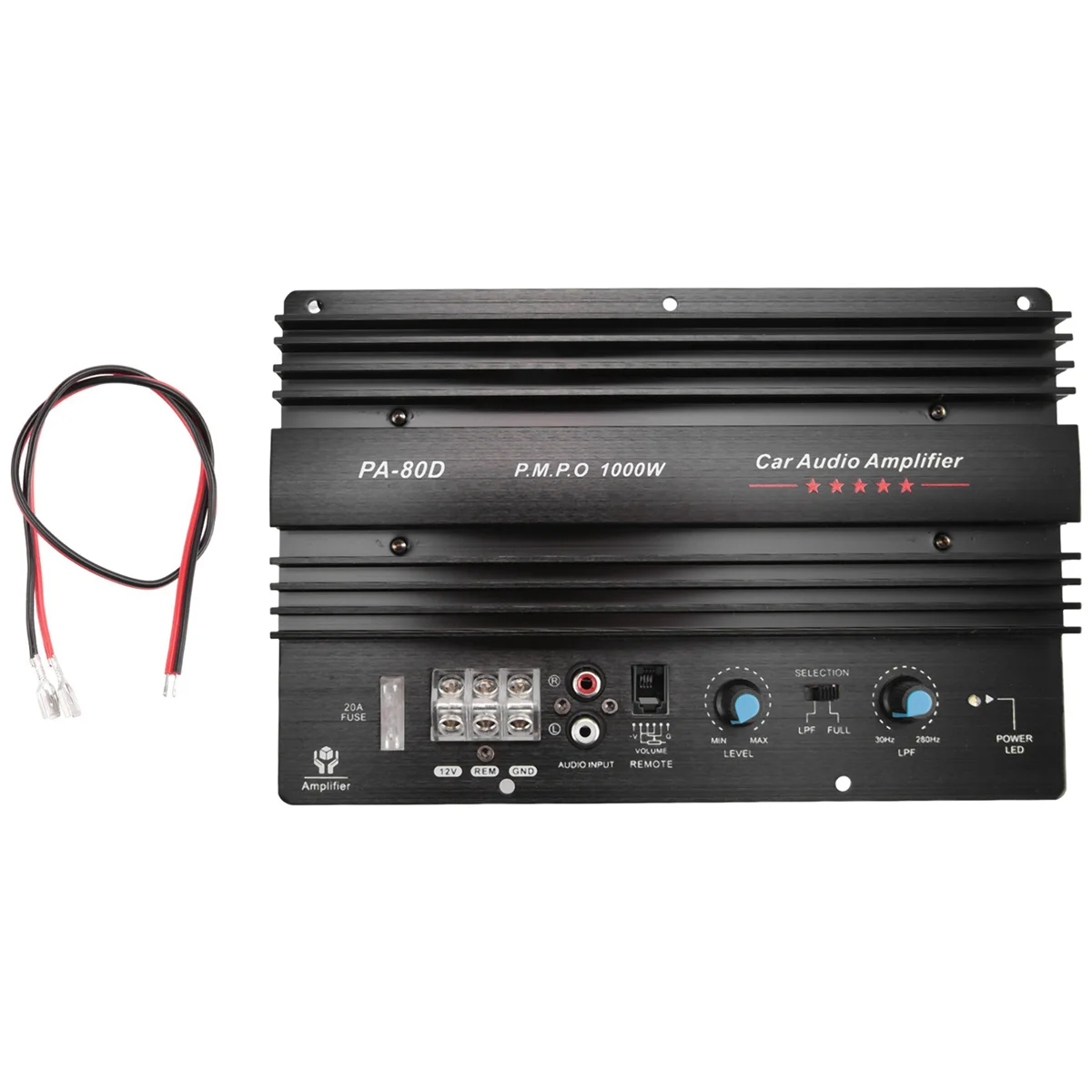 

PA-80D 12V 1000W Car Audio High Power Amplifier Amp Board Powerful Subwoofer Bass Amp Car Player