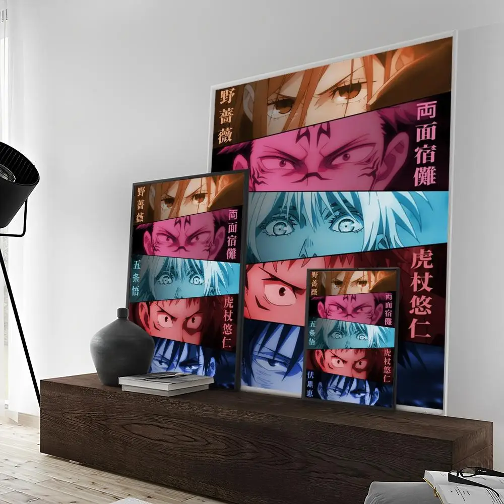 Poster prints anime poster Jujutsu Kaisen anime poster home decoration highend Kraft paper wall painting study home living room decoration picture