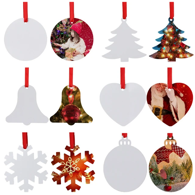 Handmade Sublimation Christmas Ornaments 3inch Round Ornaments