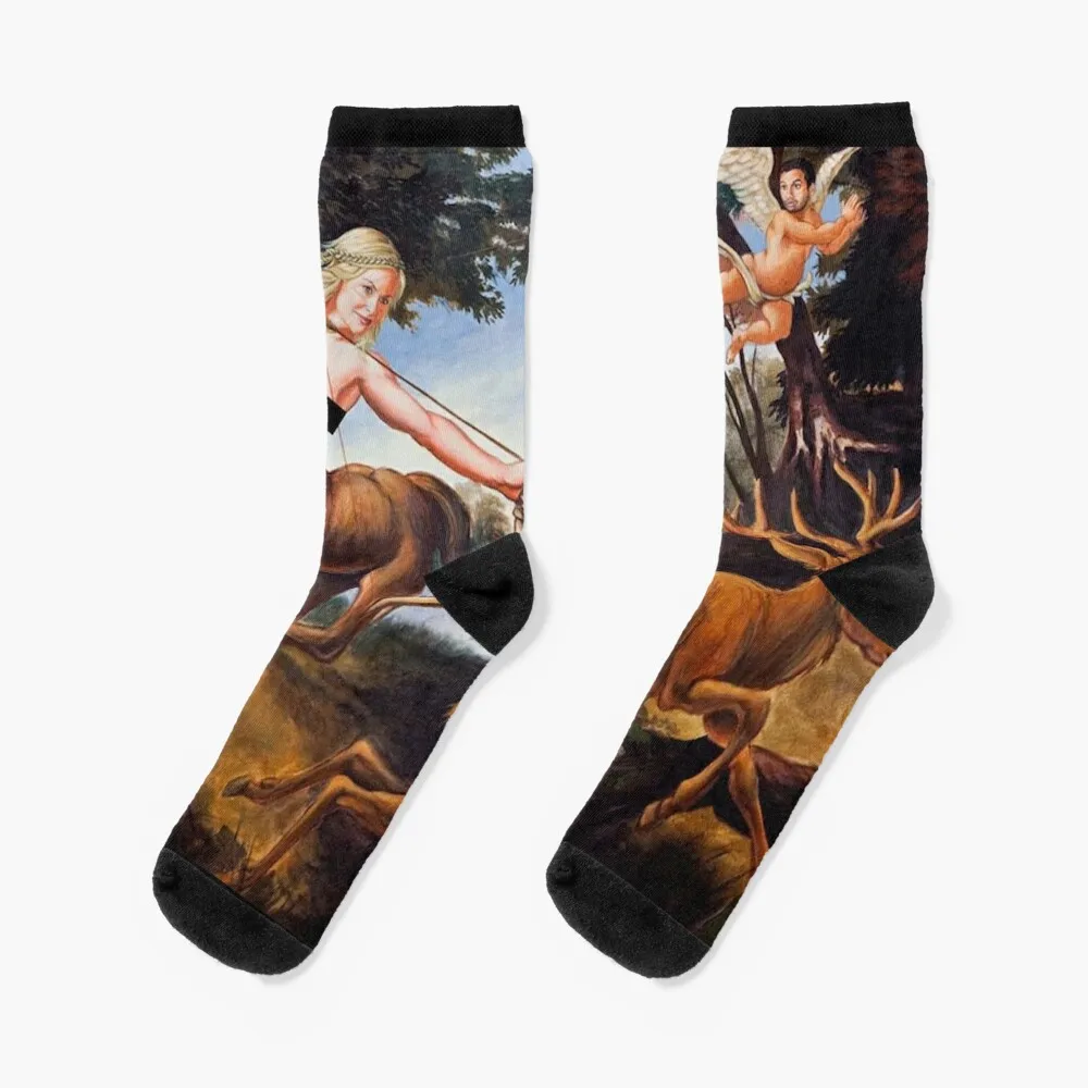 Leslie Knope, Goddess of the Hunt Socks winter man Toe sports Sports Designer Man Socks Women's mahjong game tiles design socks man socks sports and leisure basket ball socks designer brand