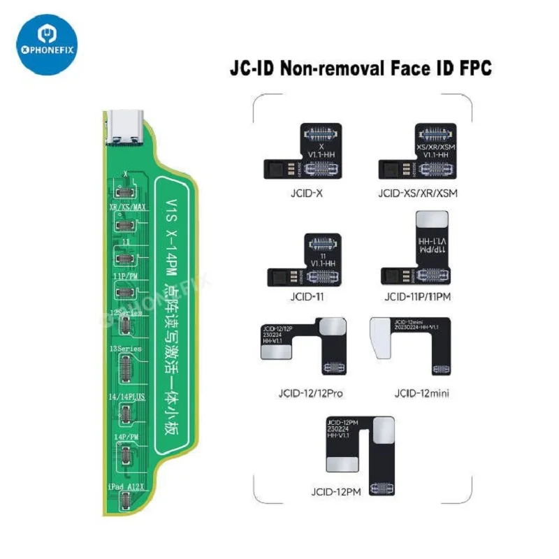 JCID JC Non-removal Face ID Repair FPC Flex Cable for iPhone X-14