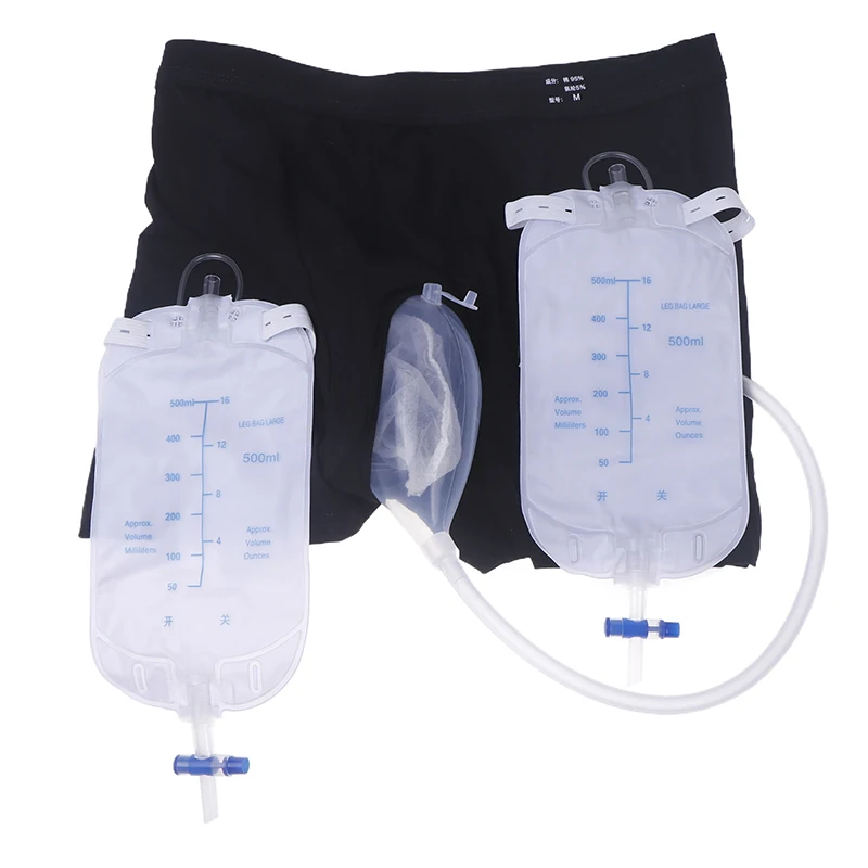Reusable Urinary Receiver For Men Elderly Urine Collector Kit Panties Fixed Urine Catheter Urinary Bag For Incontinence
