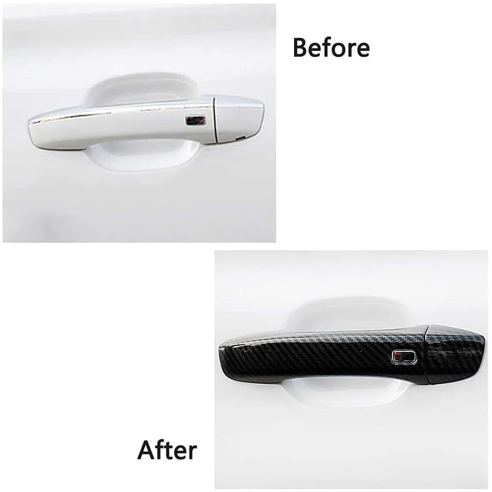 Car Accessories for MG HS 2018-2021 Door Handle Cover Trim Protective  Molding Sticker with 2 Smart Keyhole, 8PCS