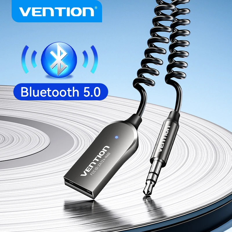 

Vention Bluetooth Aux Adapter Wireless Kit for Car Speaker Receiver USB to 3.5mm Jack Audio Dongle Handfree Music Transmitter