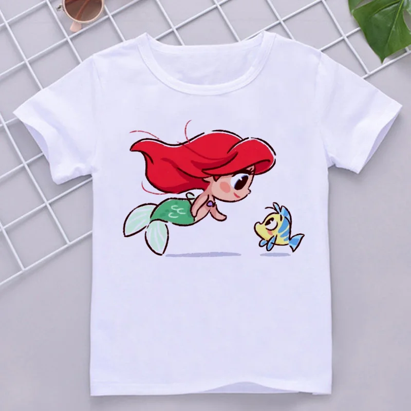 Kůzle oblečení léto dítě trička disney kněžna T kosile děti karikatur kawaii anime káča pro děvče tees košile