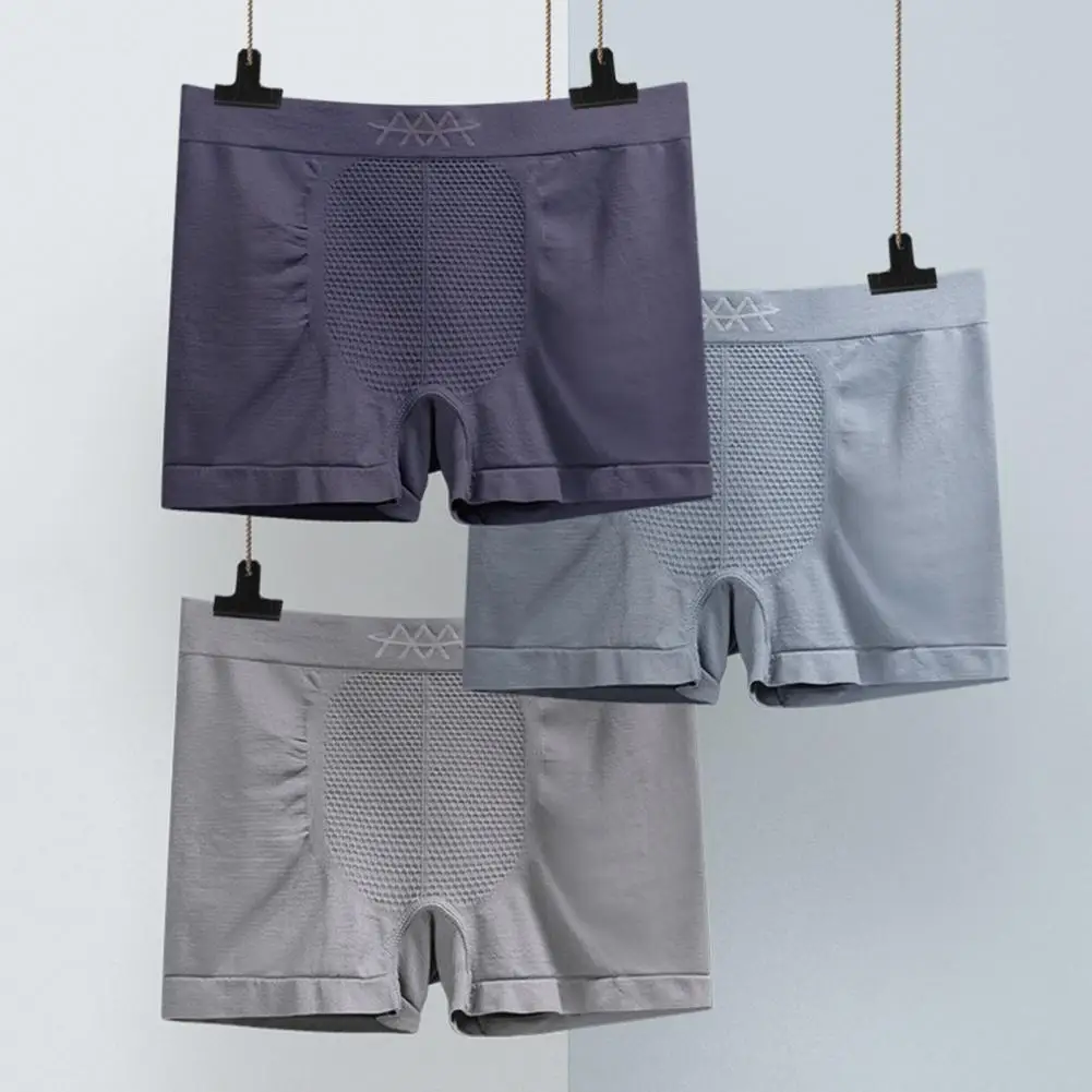 

Moisture-wicking Men Underwear Men's Seamless High Elastic Sports Underwear Breathable Comfortable Mid-rise Panties