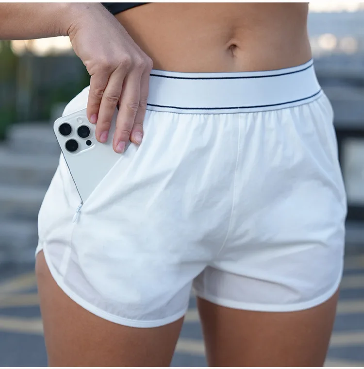 Women's New Short with Chest Pad Quick-drying Sports Vest Sports Suit Two-piece Set High Waist Hollow Bra Yoga Outdoor