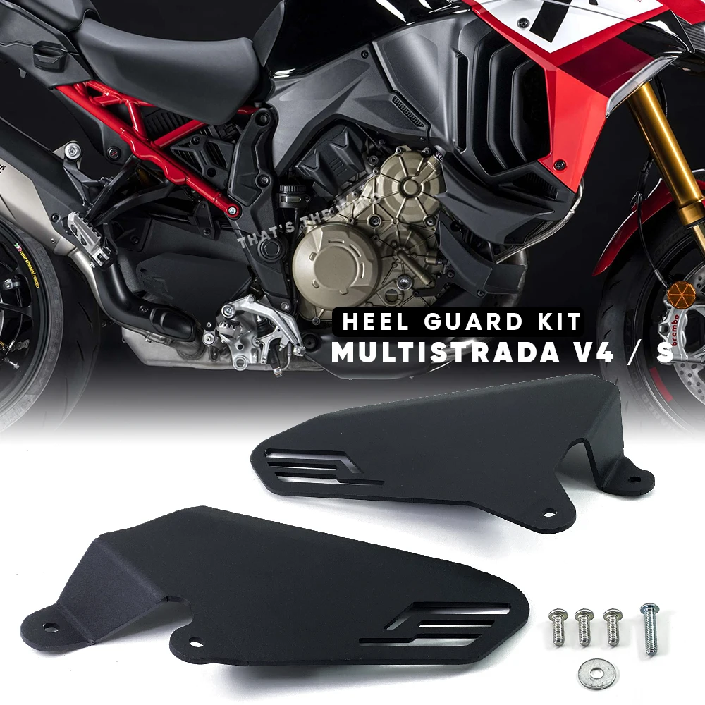 

Heel Plate Guard Motorcycle Accessories CNC Aluminum Cover FOR Ducati Multistrada V4 V4S 1100 2021 - 2022