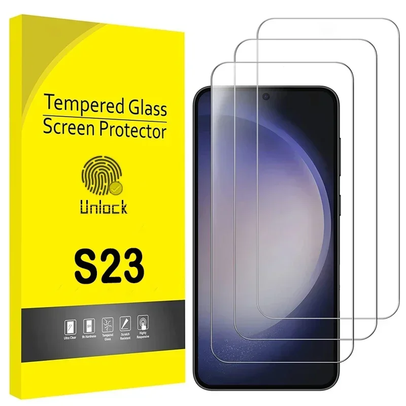 Verre incassable pour Samsung Galaxy S24 Ultra S23 Plus, protecteur  d'écran, anti empreintes digitales, verre guatémaltèque pour Samsung S23  S23FE - AliExpress