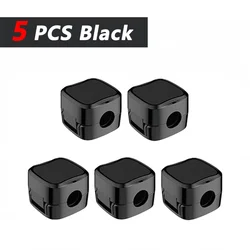 Magnetic Cable Clips Set - Adjustable Cord Holder and Organizer for Under Desk Cable Management (5PCS Black)