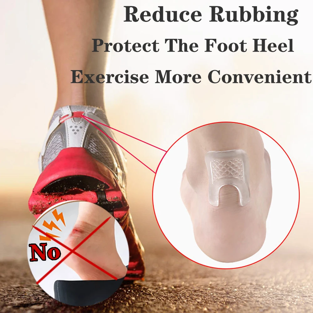 NonslipSiliconeGelInsoleCallusCushionsToeProtectorForefootPadsUShapedGelCallus