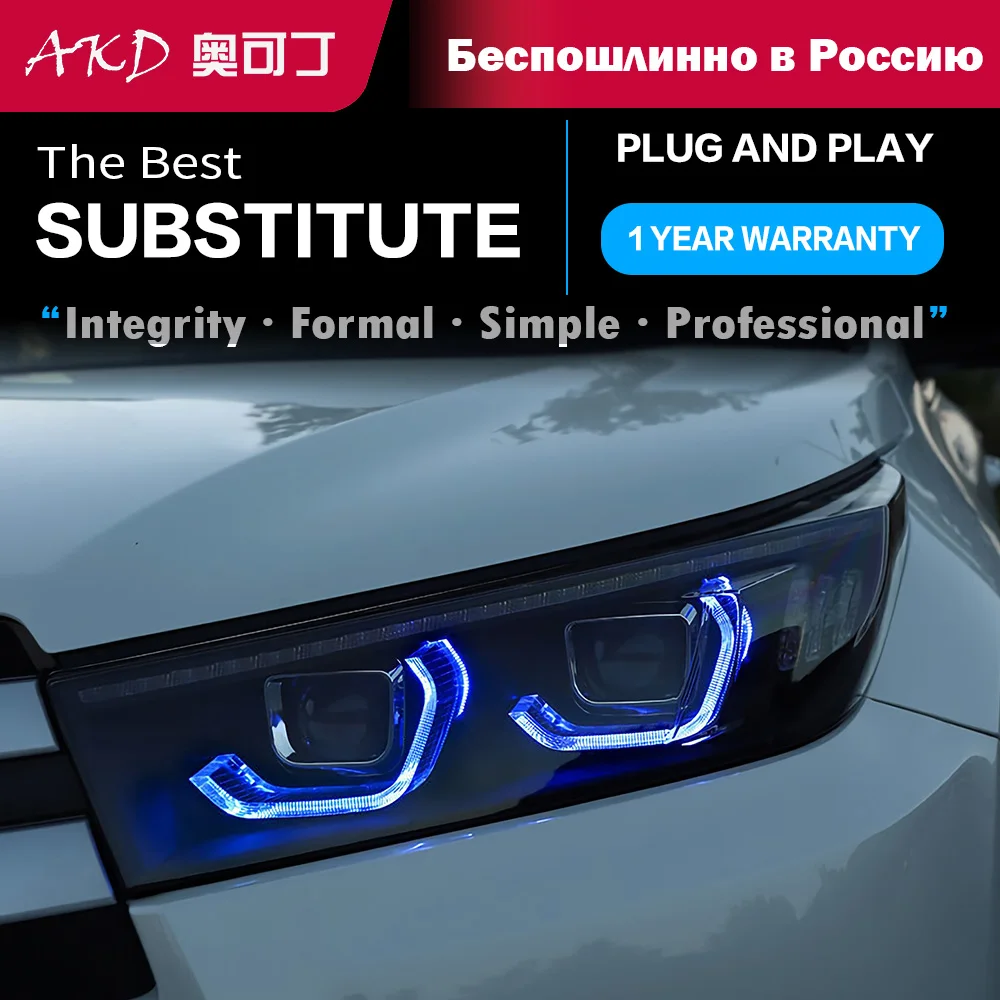 Repuestos de faros delanteros para coche, proyector de luz diurna DRL, Facelift, para Kluger Highlander, nuevo, 2018 - AliExpress