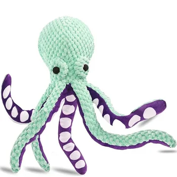 Pet plush octopus toy interactive sound anti-demolition home large and small dog boredom companion dog toy 5