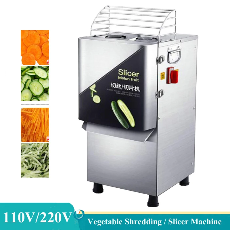 

Commercial Vegetable Cutting Machine Stainless Steel Onion Slicer Machine Electric Potato Cutter Shredding Machine