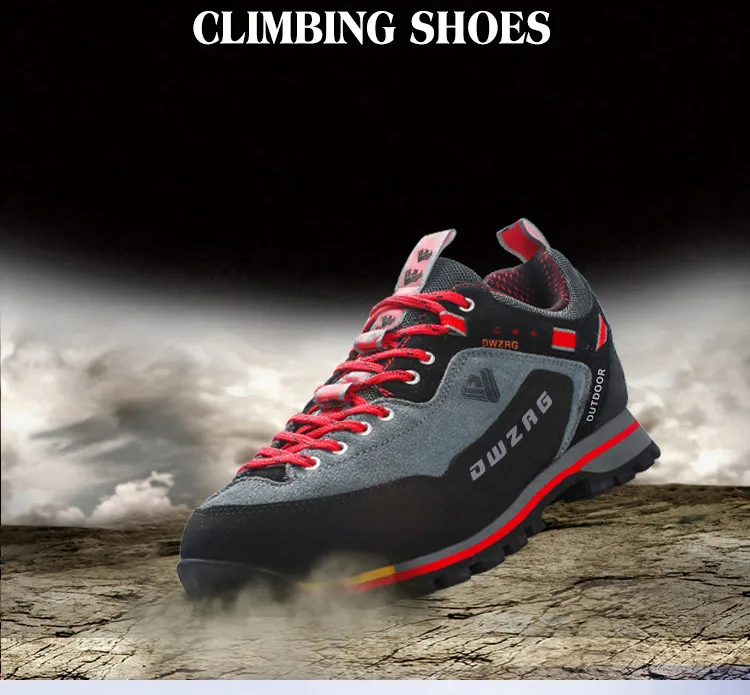 Mode wasserdichte Wanderschuhe Herren Kletter schuhe Anti-Kollision Mode Outdoor Casual Schnürschuhe – Detail 3