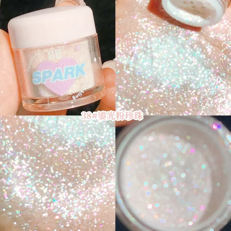 xixi Dream is clear bursting glittering highlighter powdery delicate natural fine naturally brightening daily commuting 4