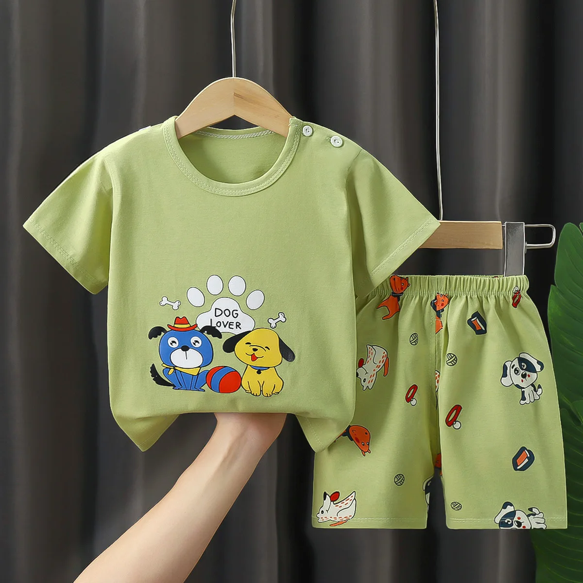 

New 2pc/set Baby Summer Clothes brand Children's Tracksuit Short Sleeved Suit Girls Boys T-shirt + Shorts Outfits for 0-7 Age