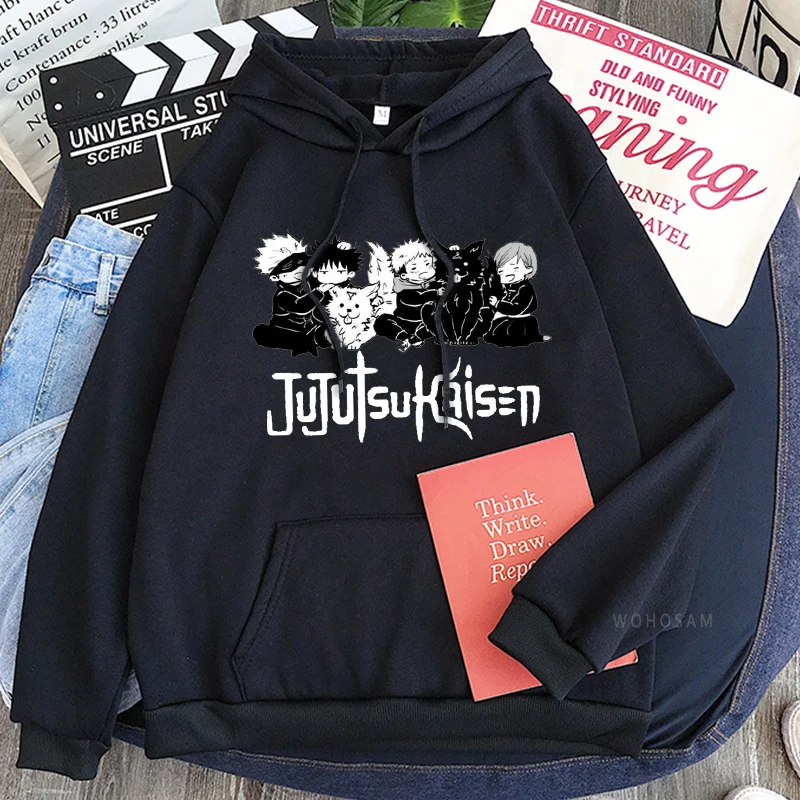 Japan Anime Jujutsu Kaisen Satoru Gojo Printed Hooded Men Women Patchwork Hoodies Plus Size Sweatshirt Harajuku Manga Streetwear 6