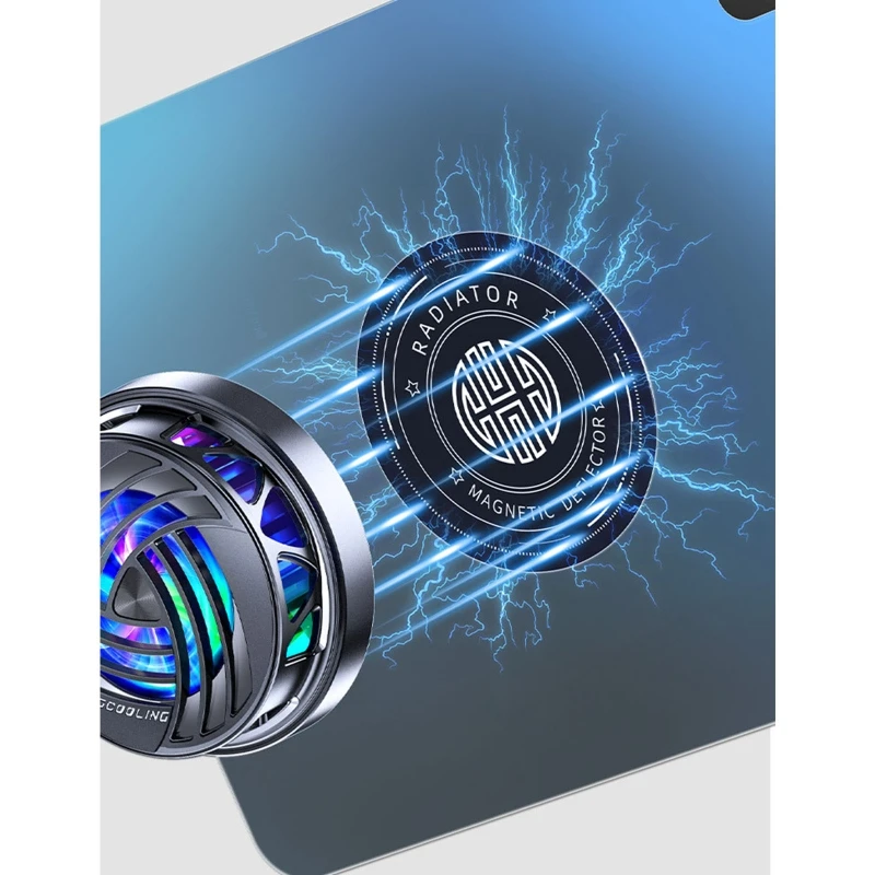 Phone Cooler Mobile Radiator Mobile Heat Dissipation Plate Cell Phone Fan Magnetic Semiconductor Cooling Plate Heat Sink Expend for Cooling Fans Gaming Cell Phone Cooler Radiator
